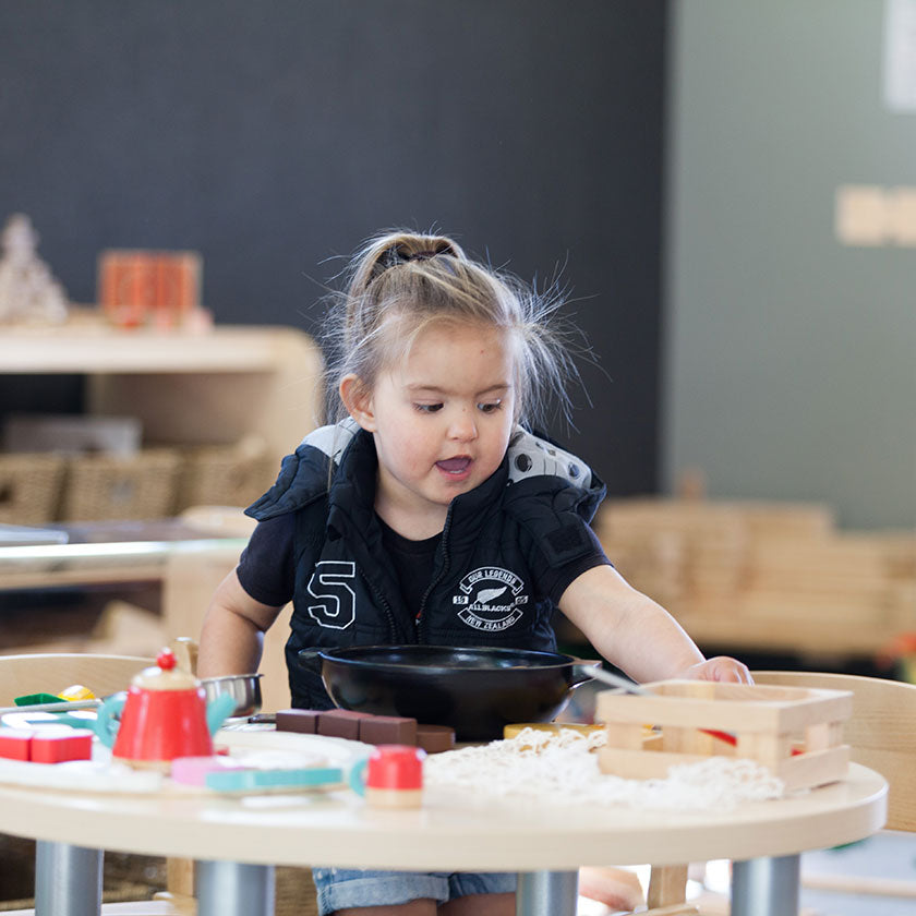 A little girl playing at Tadpoles Early Childhood Centre