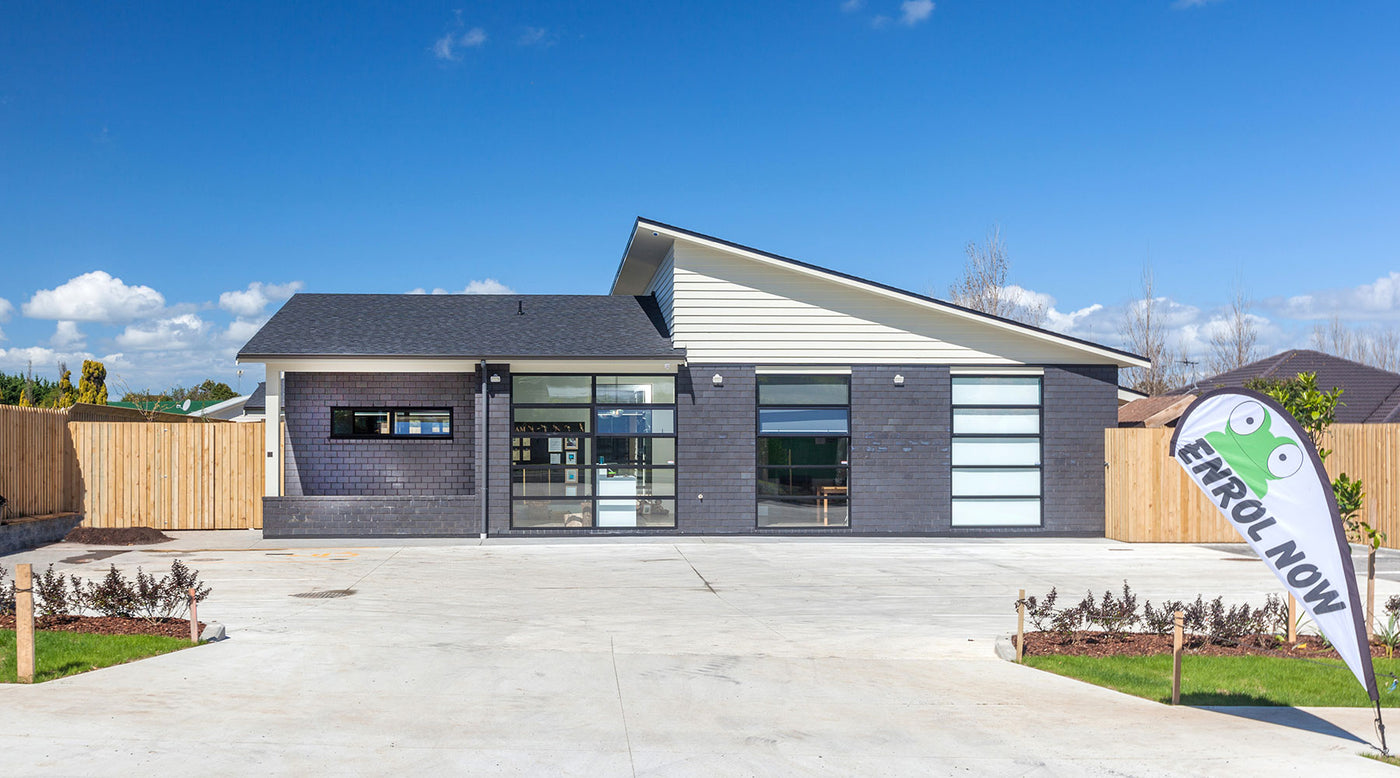 An image of the outside of the building at A pot full of colourful felt tip pens at Tadpoles Early Childhood Centre